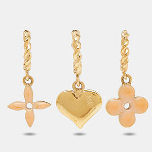 LOUIS VUITTON Love Letter Timeless Earrings Set [Set of 3]